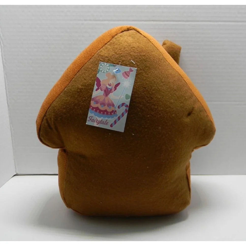 Gingerbread Doorstop Pillow Weighted Christmas Decor Holiday NWT